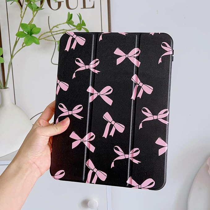 Black and pink bow