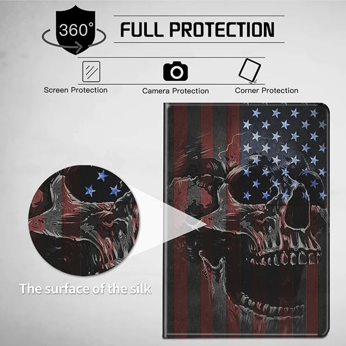American Flag and Skull