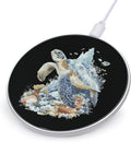 Sea Turtles Swimming Coral Fast Portable Charger 10W Funny Graphic Phone Charging Pad with USB Cable