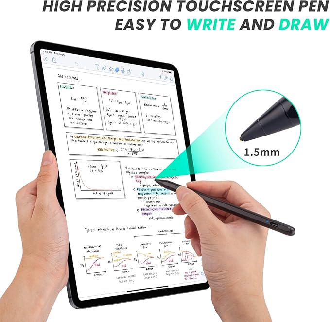 Chromebook Flip 2-in-1 Touchscreen Laptop Stylus Pen Active Pen Digital Capacitive Stylus for ASUS Chromebook Flip 2-in-1 Laptop Stylus with Ultra Fine TipTouch-Control and RechargeableBlack