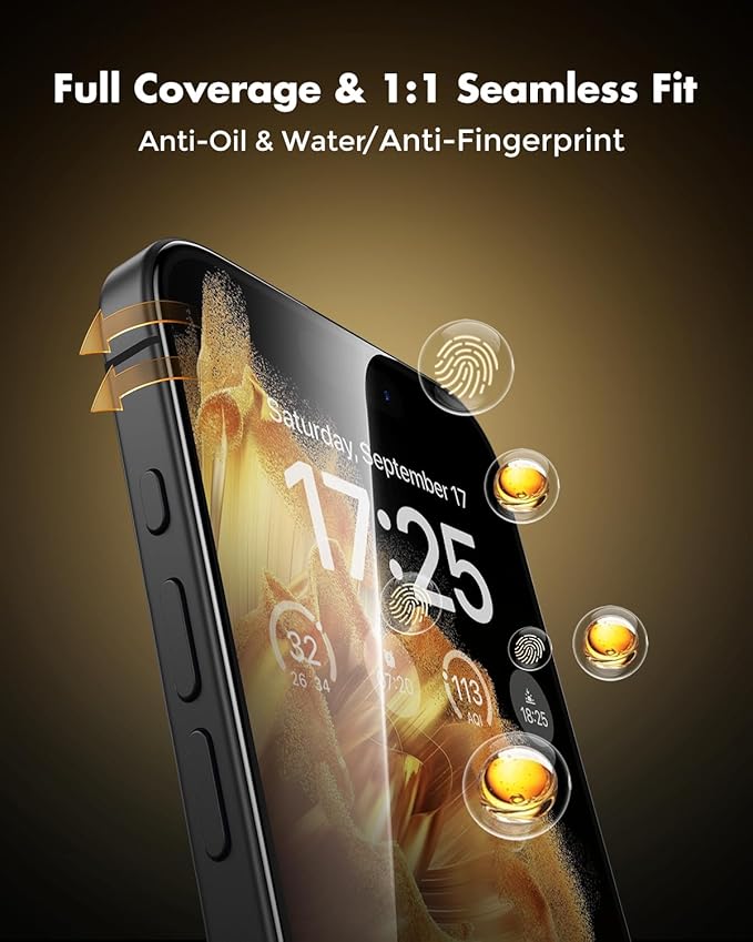 UNBREAKcable Privacy Screen Protector for iPhone 16 Plus Full Coverage Shatterproof Tempered Glass [True 28°Anti Spy] [9H Hardness] [Easy Installation Frame] 2-Pack Private Screen for iPhone 16 Plus