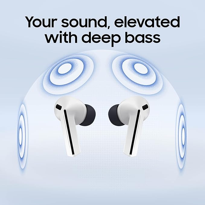 SAMSUNG Galaxy Buds 3 FE (2025) True Wireless Bluetooth Earbuds Active Noise Cancellation Powerful Sound Clear Calls Long Lasting Battery Hands Free AI Gray [US Version 2 Year Warranty]