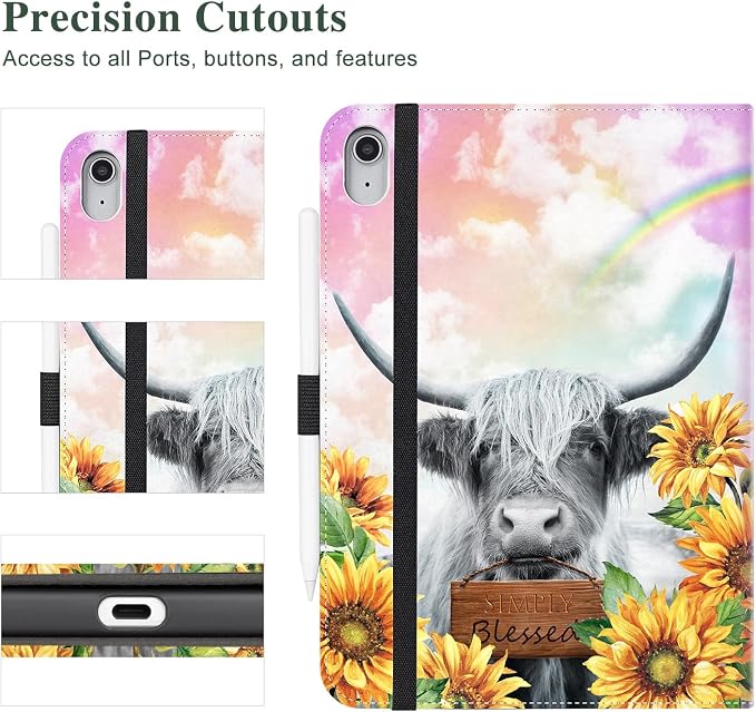 Rainbow Sunflower Buffalo Bison