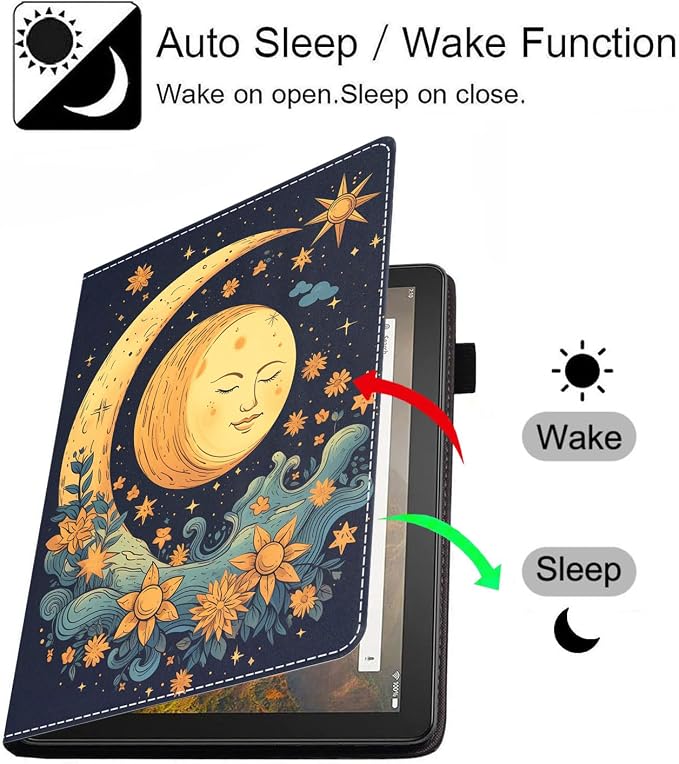 Magic Celestial Theme Sun with Crescent Moon