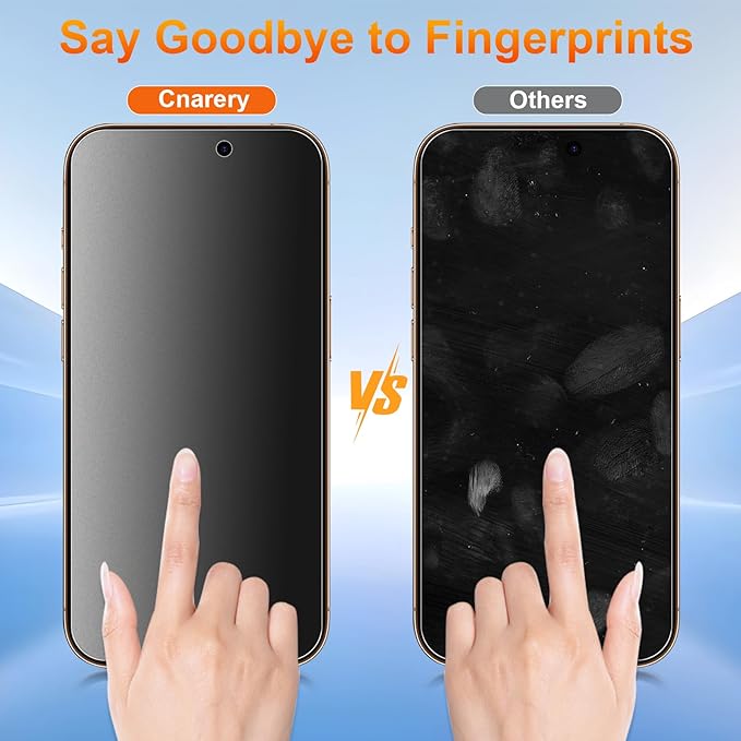 2 Pack matte privacy Screen Protector for iPhone 16 pro max
