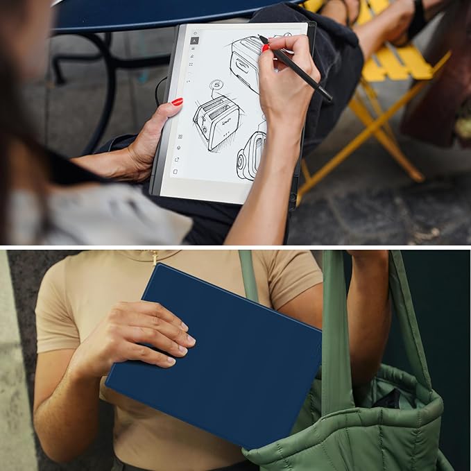 Case for Remarkable 2 Paper Tablet 10.3 2020 ReleasedLightweight and Hard Back Shell Protective Book Folio Cover with Built-in Pen HolderComes with Remarkable 2 Pen Tips.