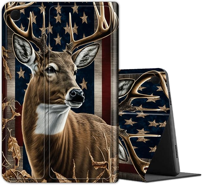 Deer with American Flag