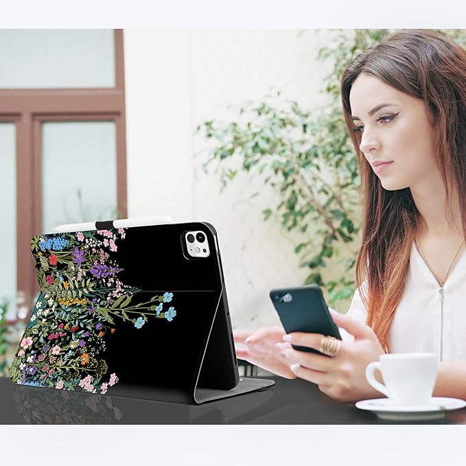 Black Flower Floral