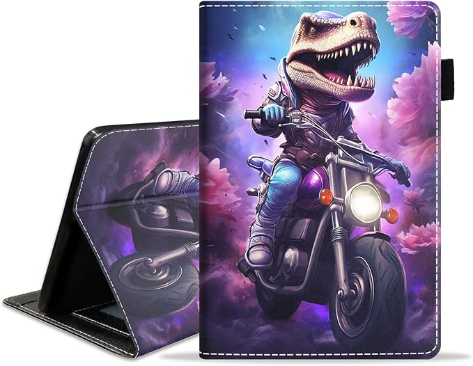 Funny Dinosaur Riding Motorcycle