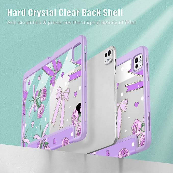 Bow & Rose Purple