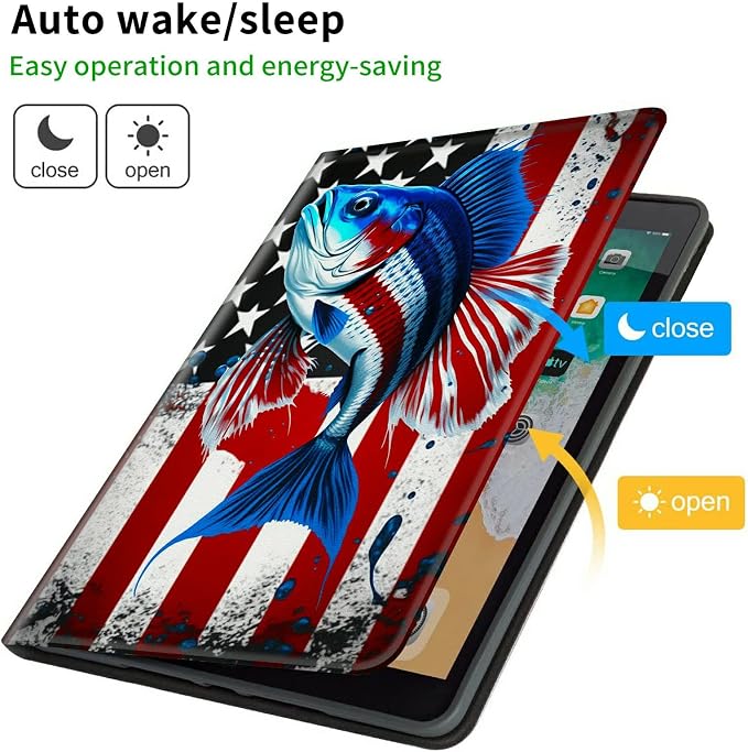 American Flag & fish