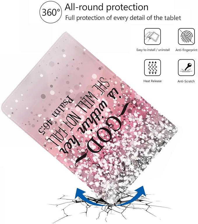 Pink Background Quote Bible Verses Psalm 46:5