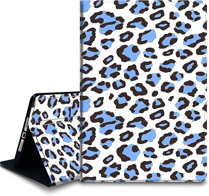 Bxgolkgd Tablet Case for 7 Kindle Paperwhite 2024 (12th Gen) &amp Kindle Colorsoft Signature EditionAuto Wake/Sleep FunctionBlue Leopard Print