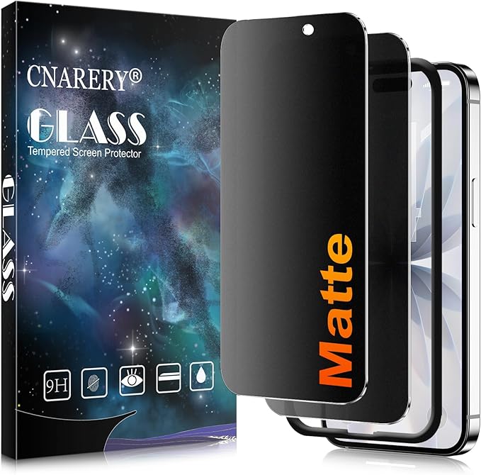 2 Pack matte privacy Screen Protector for iPhone 17