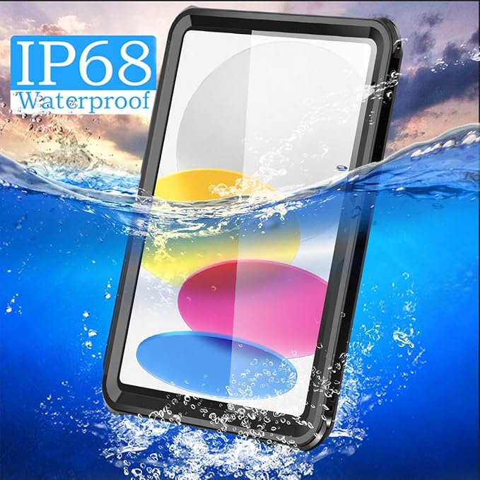 AICase for Waterproof iPad (A16) 11th Generation 11 Inch 2025 iPad 10th Generation Case 10.9 2022[Built-in Screen Protector&ampStand] [IP68 Waterproof] Full Body Rugged Shockproof Protective Cover