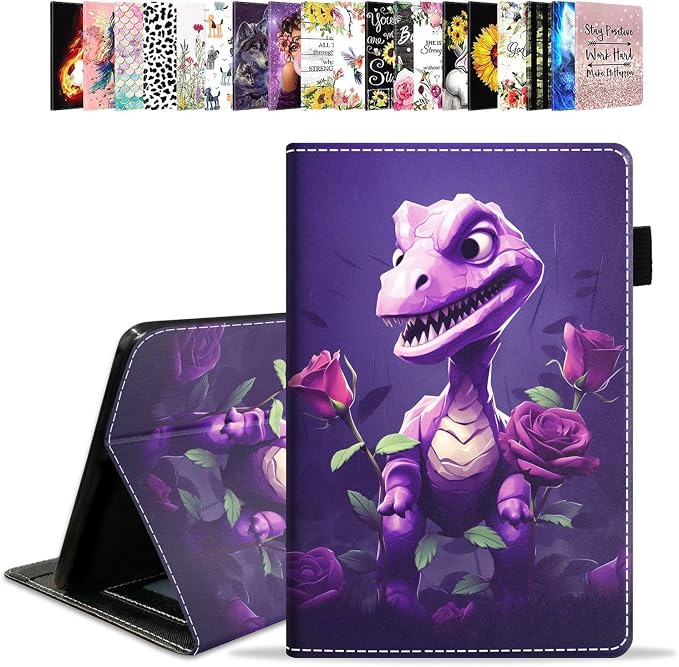 Purple Little Dinosaur and Rose