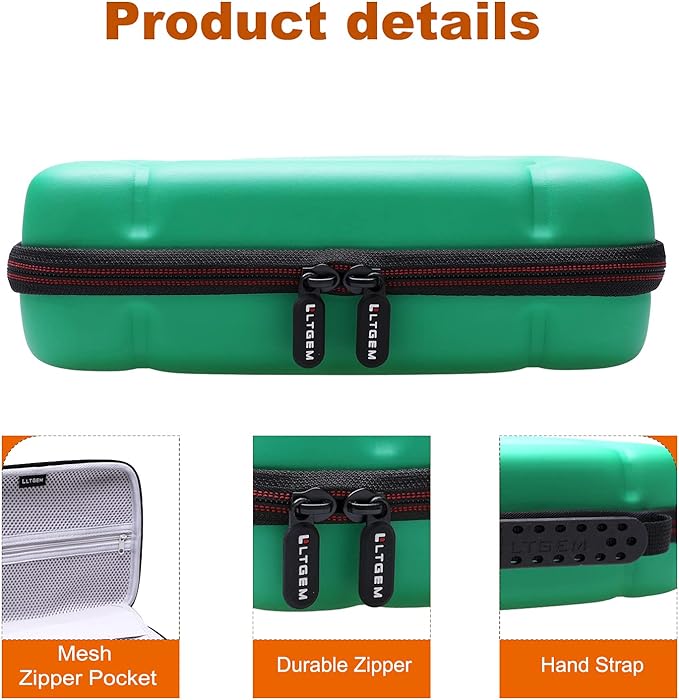 L LTGEM EVA Hard Case for Leapfrog LeapPad Academy Kids' Learning Tablet/Leapfrog Epic Academy Edition (Green)