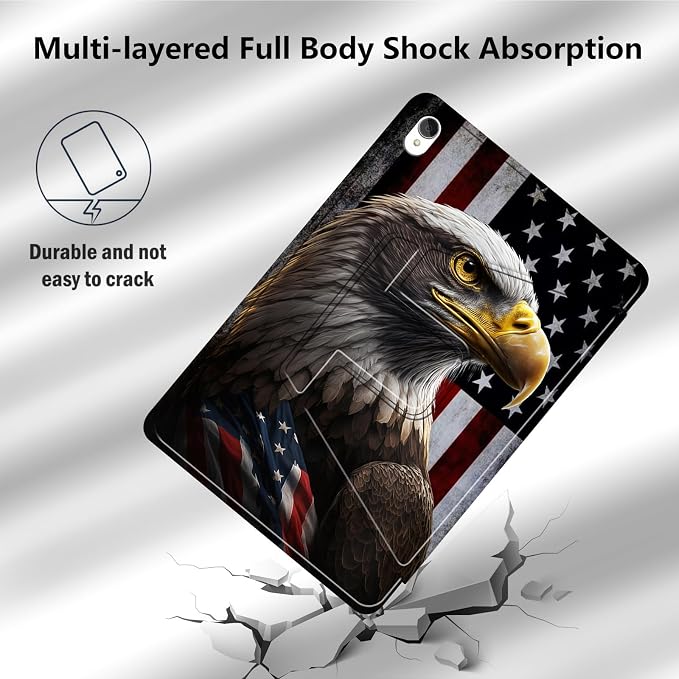 Cute Eagle American Flag