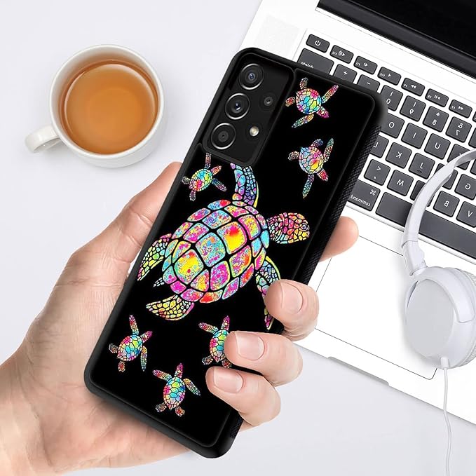 Colorful Rainbow Turtle Family