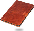 Gexmil Case for iPad 10.2 Inch9th/8th/7th Generation(2021/2020/2019) Genuine Leather Cover Auto Sleep/WakeCowhide Folio Cover with Adjustable Stand with BuckleAnti SlipVegetable Tanning Brown