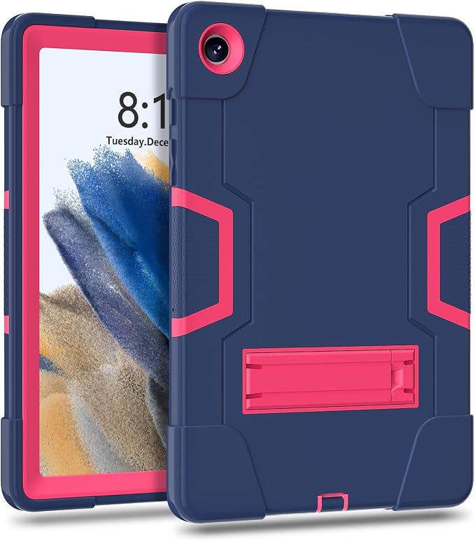 Navy blue+Rose red