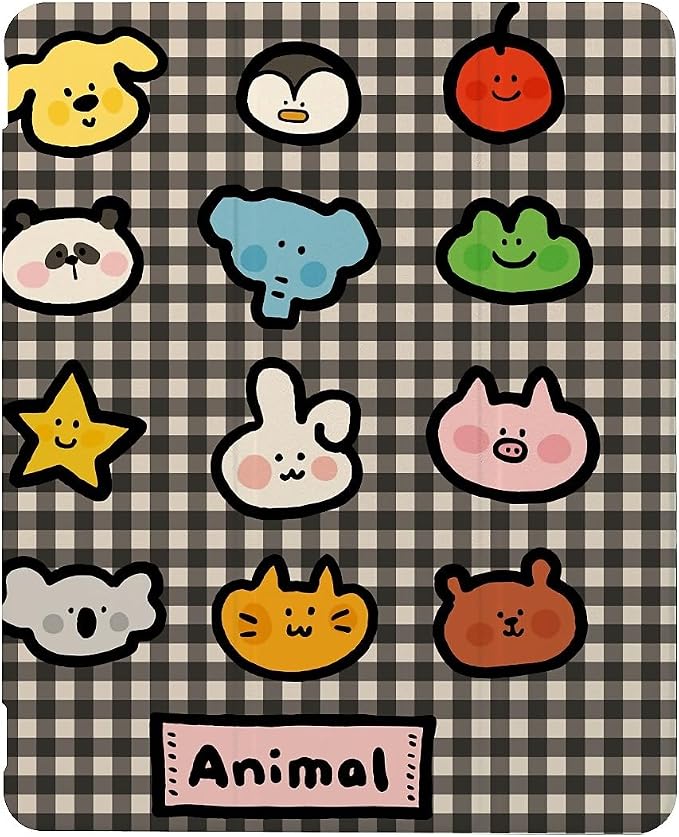 cute Animals on black stripes