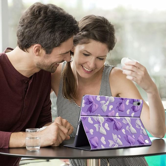 Cute Purple Bows and Hearts