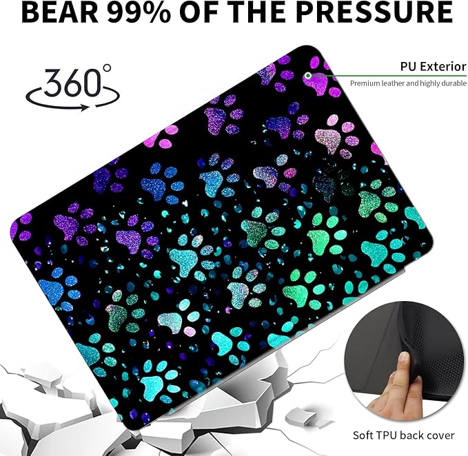 Green Glitter Paw
