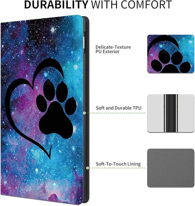 Galaxy Dog Pawprint Love