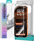 BENKS GlassWarrior AR Screen Protector for iPhone 17 Pro Max 6.9 inch 3D Curved Full Coverage Tempered Glass Superior Scratch Resistance Anti-Reflective Tempered Glass Screen Protector