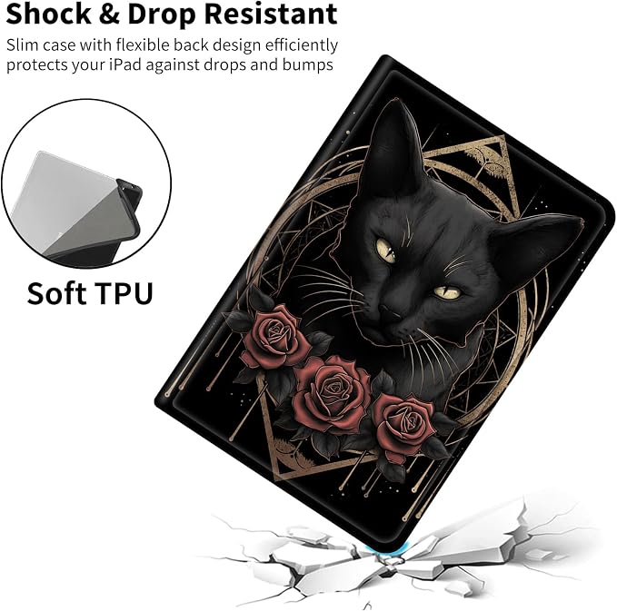 Black Cat and Roses