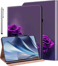 ALILANG Case for Lenovo Tab P12 12.7 inch 2023 (TB-370FUC) Tablet Cases Ultra-Thin Lightweight Folio Shockproof Folding Stand Protector Cover for Lenovo Tab P12 -Purple Rose