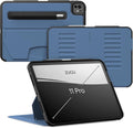 Zugu Case for iPad Pro 11 (M4/M5) 2024/2025 Slim Protective Cover with Apple Pencil Holder Auto Wake/Sleep Multiple Viewing Angles iPad Pro 11 Inch Cover Phone Protector Slate Blue