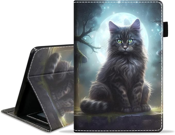 Cat Under the Moon