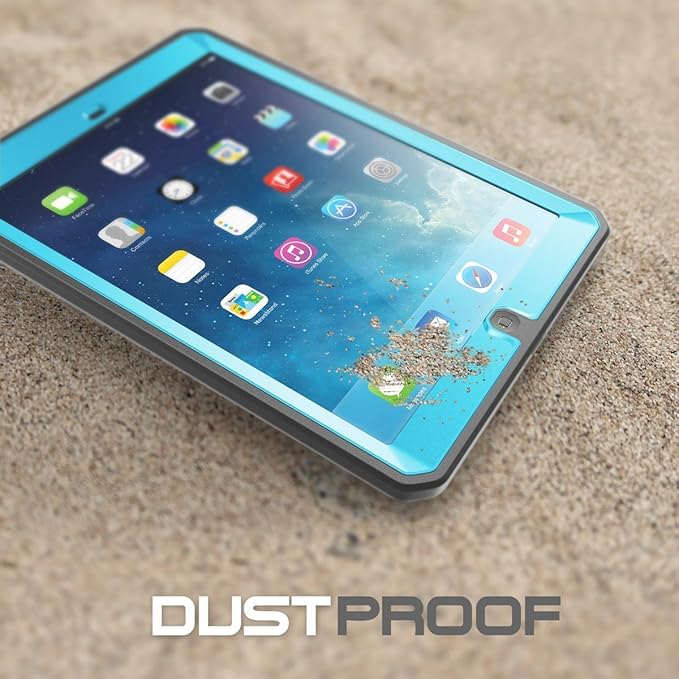 iPad Air Case SUPCASE Heavy Duty Beetle Defense Series Full-Body Rugged Hybrid Protective Case Cover with Built-in Screen Protector for Apple iPad Air (Blue/Black not fit iPad Air 2)