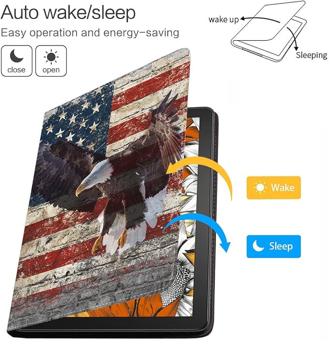 Military Wall Graffiti USA Flag Bald Eagle