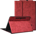 Professional Multi-Angle Tablet Case for Microsoft Surface Pro 12 2025 | PU Leather &amp Hard Shell Protective (Red 12 Pro)