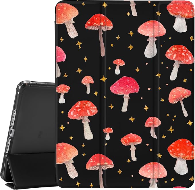 Black red mushrooms