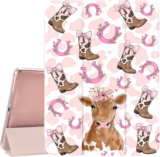 Floral Highland Cow Cowgirl