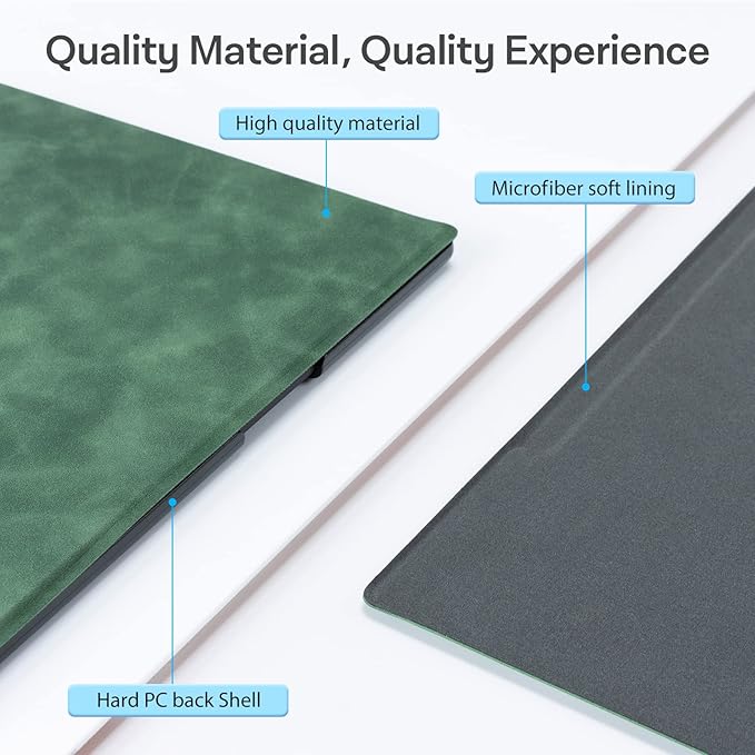 CoBak Case for Remarkable 2 Tablet - Lightweight and Hard Back Shell Protective Book Folio Cover with Built-in Pen Holder - Only for 10.3 2020 Released (Emerald Green)