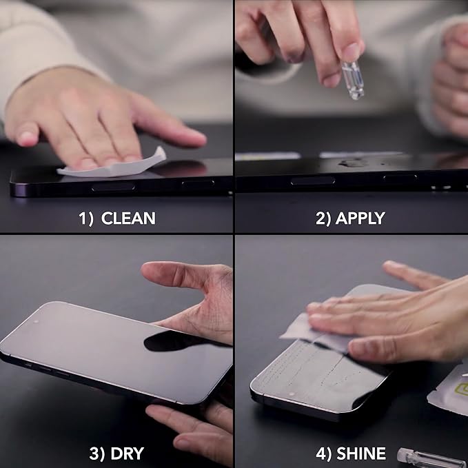 cellhelmet Liquid Glass Wipe On Extreme Glass Protection | $300 Repair Protection Guarantee | Scratch &amp Shatter Protection | Universal Glass Screen Protector for Phones and Smart Watches