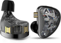 KZ AS24 in-Ear Monitor Headphone 24BA Drivers High-Performance IEM Earphones with 8 Tuning Switches Noise Isolation Wired Earbuds for Musicians (Tuning VersionBlackno mic)
