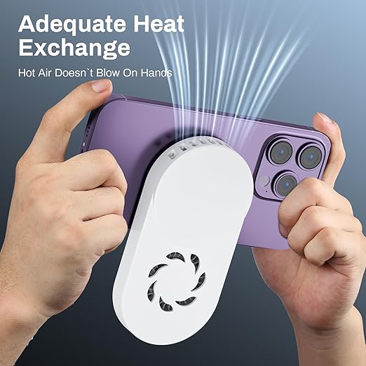Hamosong Phone Cooler for Gaming Magnetic Semiconductor iPhone Cooler Cooling Fan Keep Phone Cool Fan for Phone