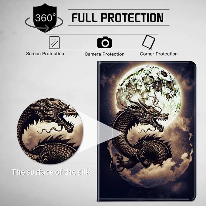 Golden Dragon and Moon