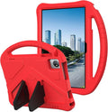 Kids Universal Case for Blackview Tab 8 WiFi 10.1 inch 2023 EVA Foam Stand Handle Cover for Blackview Tab 7 WiFi/OSCAL Pad 60/ DragonTouch Notepad 102/ Teclast P40HD 10.1 Tablets - Red