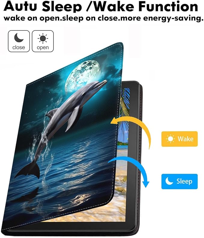 Dolphin Under the Moon