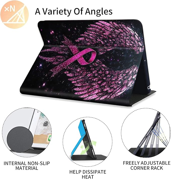 Pink Angle Wings Ribbon