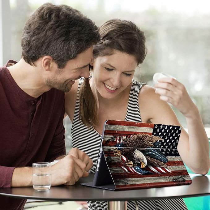 Bald Eagle with Flag