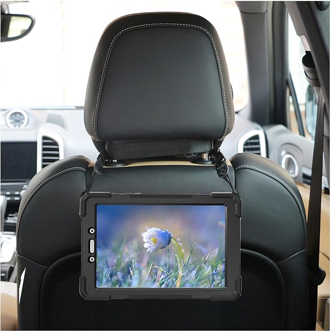 Case for Samsung Galaxy Tab A 8.0 2019 (SM-T290/T295/T297)Portable Heavy Duty Dropproof Protective Cover Case with 360 Rotating StandHandle &amp Shoulder StrapStylus Pen (New Black)