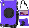 Compatible with Lenovo Tab M9 9.0 inch (TB-310FU) 2023 Case Tablet for Kids Light Weight EVA Rugged Shockproof Full Cover 360 Rotating Handle Stand Case (Purple)